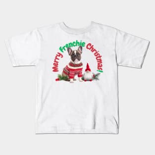 Merry Frenchie Christmas! Kids T-Shirt